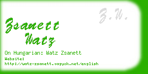 zsanett watz business card